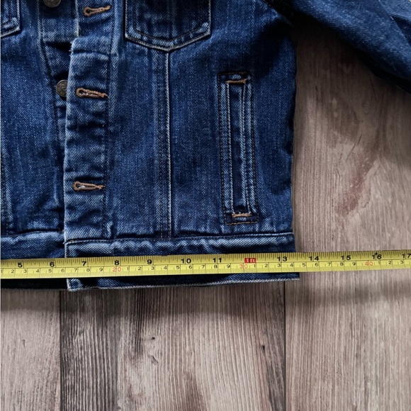 Talbots Blue denim Jean Jacket with Sherpa Collar - Picture 4 of 5